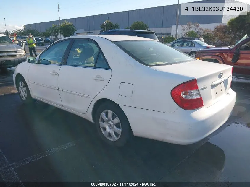 2003 Toyota Camry Le VIN: 4T1BE32K93U134430 Lot: 40810732