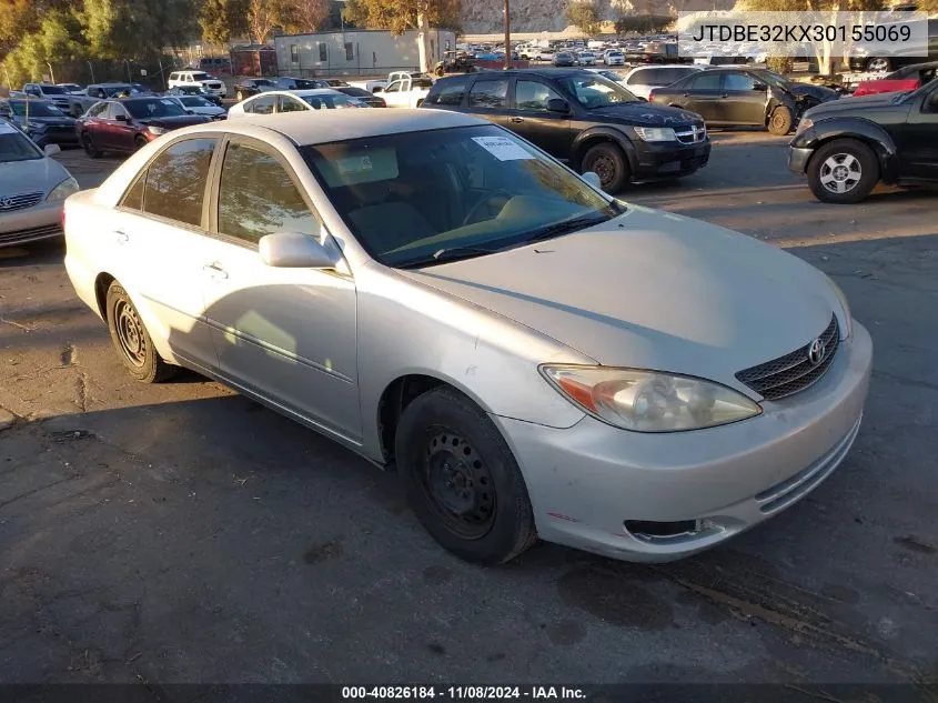 2003 Toyota Camry Le VIN: JTDBE32KX30155069 Lot: 40826184