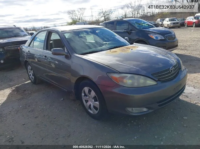 2003 Toyota Camry Xle VIN: 4T1BE32K83U642937 Lot: 40828362