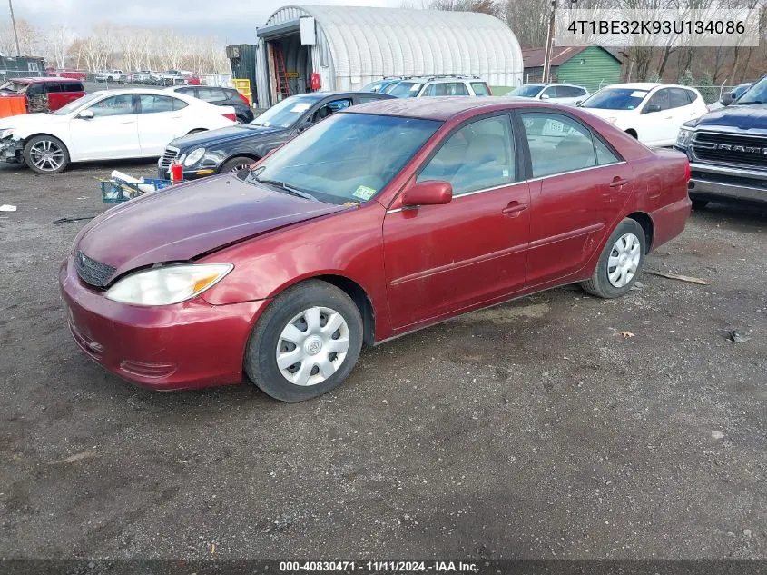 2003 Toyota Camry Le VIN: 4T1BE32K93U134086 Lot: 40830471