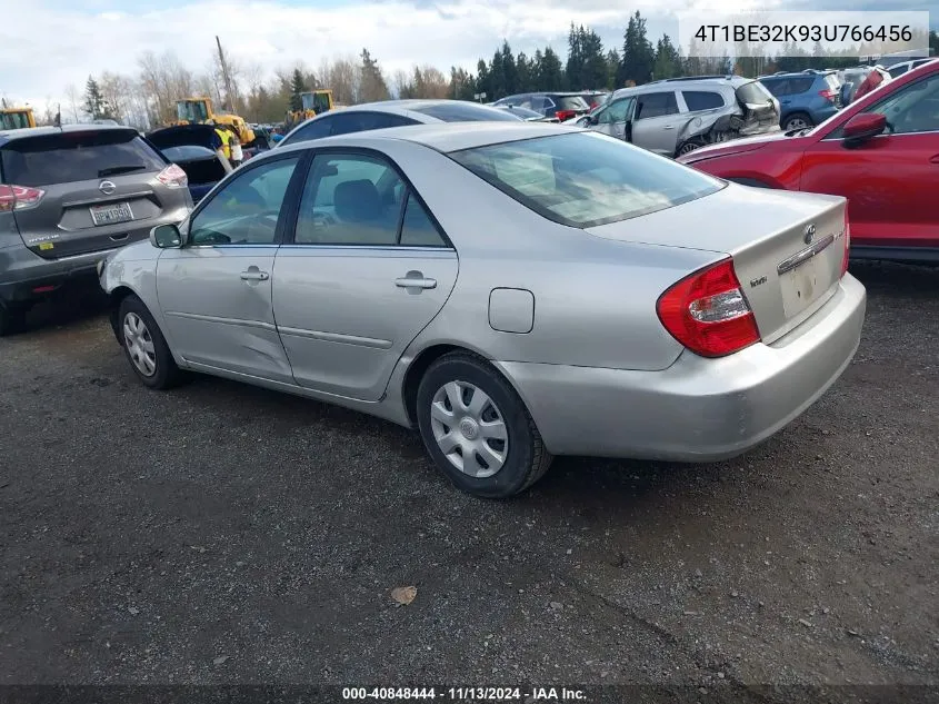 2003 Toyota Camry Le VIN: 4T1BE32K93U766456 Lot: 40848444