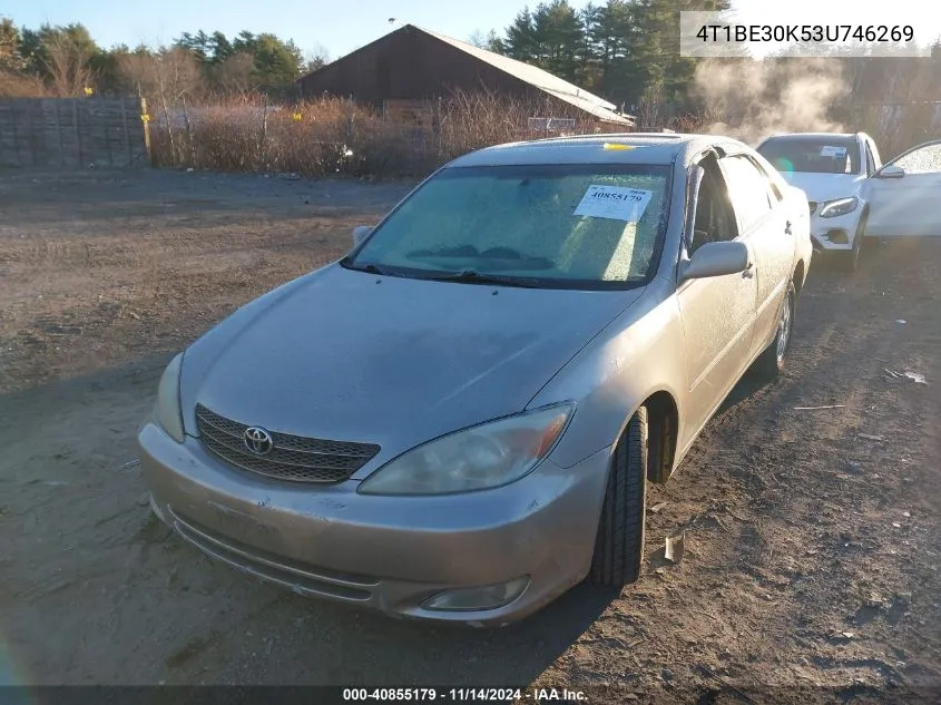 2003 Toyota Camry Xle VIN: 4T1BE30K53U746269 Lot: 40855179