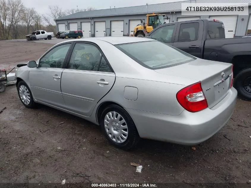 2003 Toyota Camry Xle VIN: 4T1BE32K93U258133 Lot: 40863403