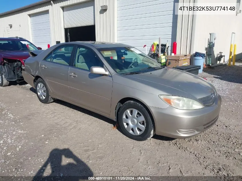 2003 Toyota Camry Le VIN: 4T1BE32K53U774148 Lot: 40910101