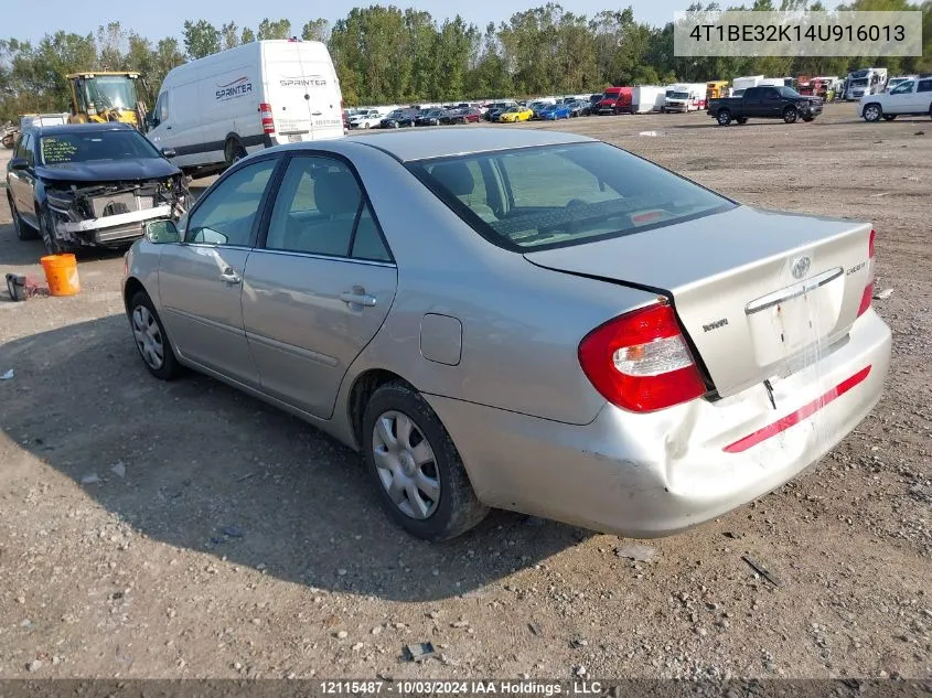 4T1BE32K14U916013 2004 Toyota Camry Le/Xle/Se