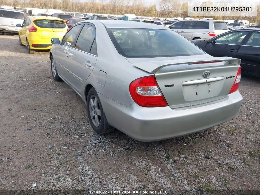 2004 Toyota Camry Le/Se/Xle VIN: 4T1BE32K04U295301 Lot: 12143822