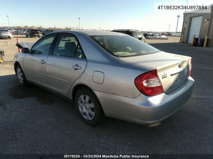 2004 Toyota Camry Le VIN: 4T1BE32K34U897884 Lot: 20179224