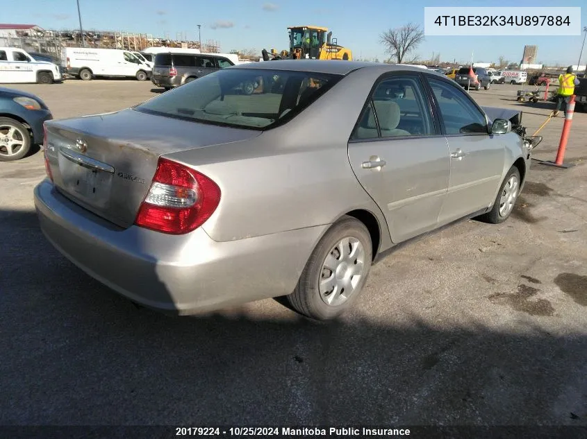 2004 Toyota Camry Le VIN: 4T1BE32K34U897884 Lot: 20179224