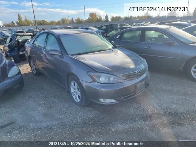 2004 Toyota Camry Le VIN: 4T1BE32K14U932731 Lot: 20181845