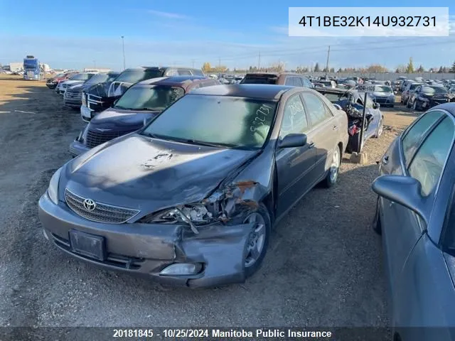 2004 Toyota Camry Le VIN: 4T1BE32K14U932731 Lot: 20181845