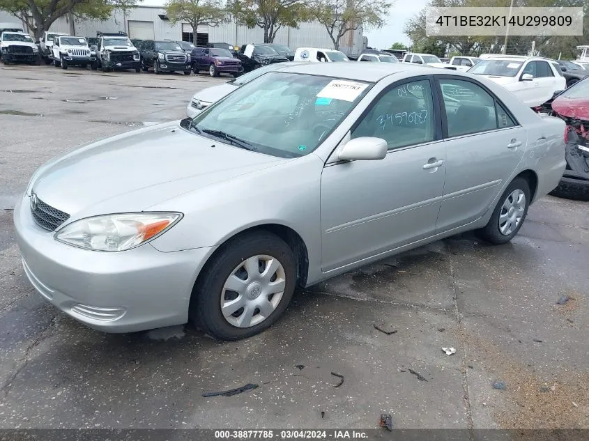 4T1BE32K14U299809 2004 Toyota Camry Le