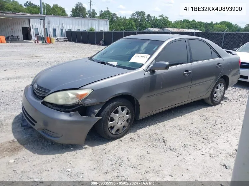 2004 Toyota Camry Le VIN: 4T1BE32KX4U893900 Lot: 39335995