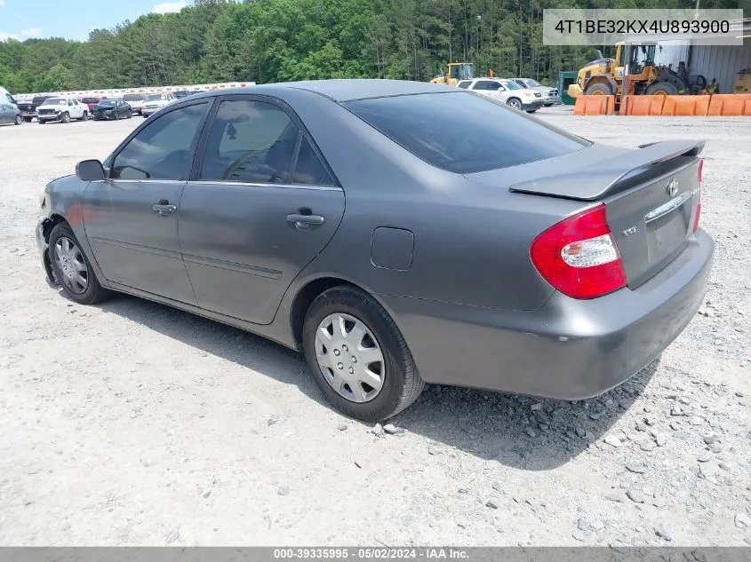 2004 Toyota Camry Le VIN: 4T1BE32KX4U893900 Lot: 39335995