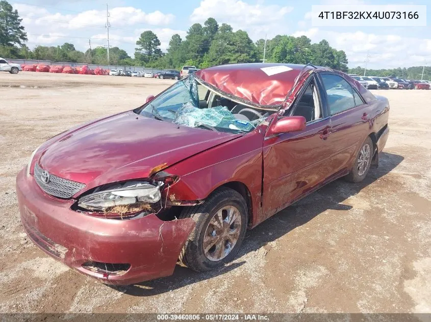 2004 Toyota Camry Le V6 VIN: 4T1BF32KX4U073166 Lot: 39460806