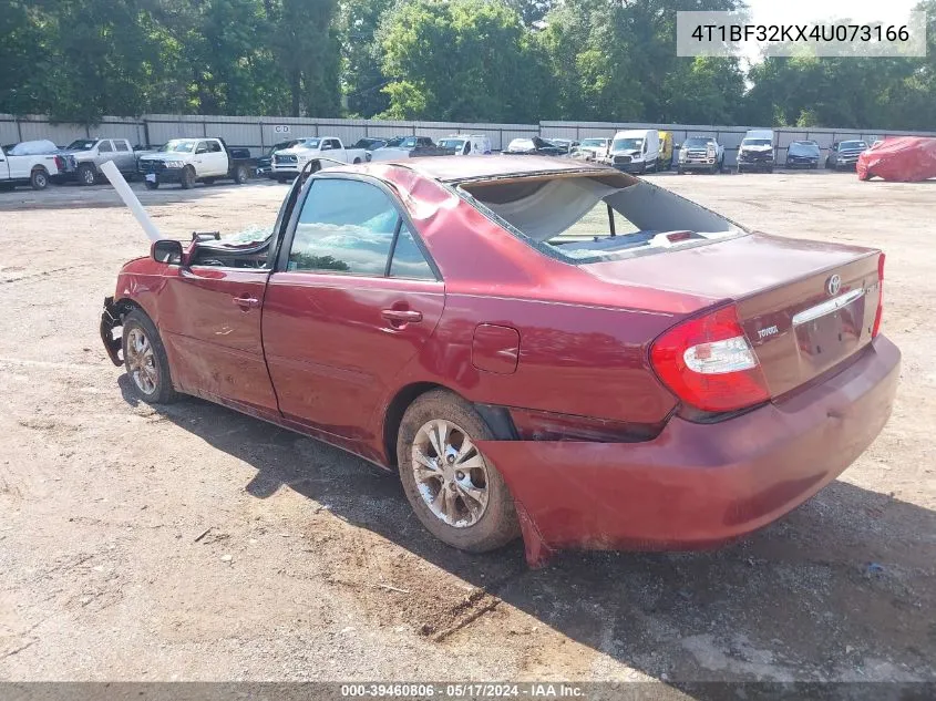 2004 Toyota Camry Le V6 VIN: 4T1BF32KX4U073166 Lot: 39460806