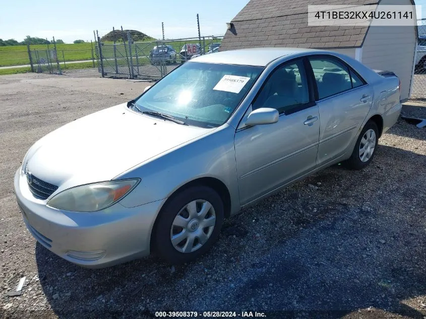 2004 Toyota Camry Le VIN: 4T1BE32KX4U261141 Lot: 39508379