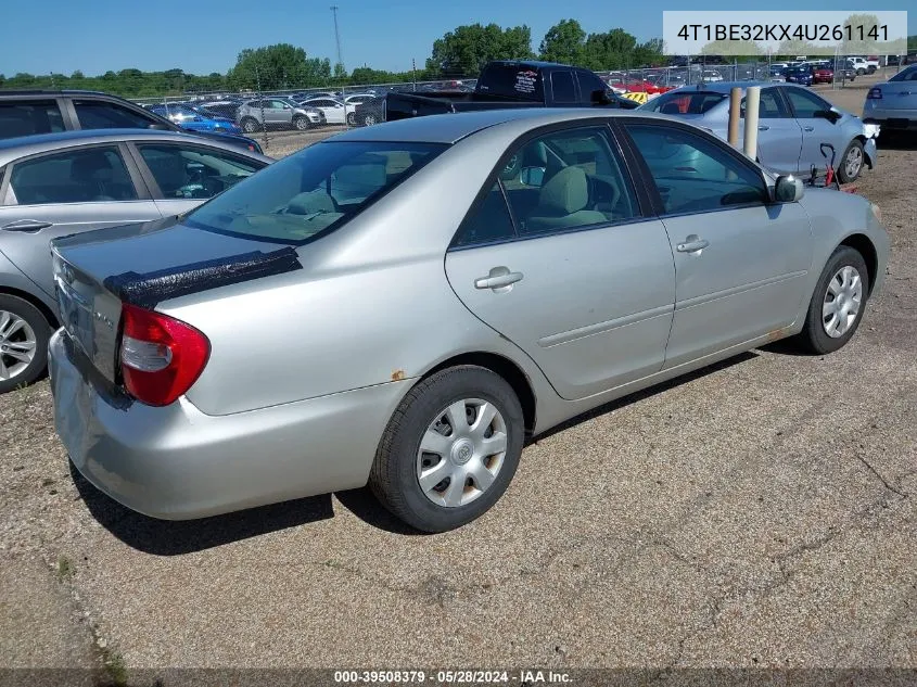 2004 Toyota Camry Le VIN: 4T1BE32KX4U261141 Lot: 39508379