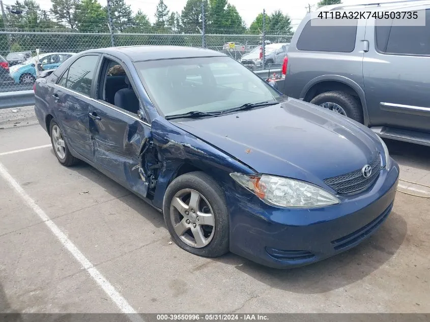 4T1BA32K74U503735 2004 Toyota Camry Se V6