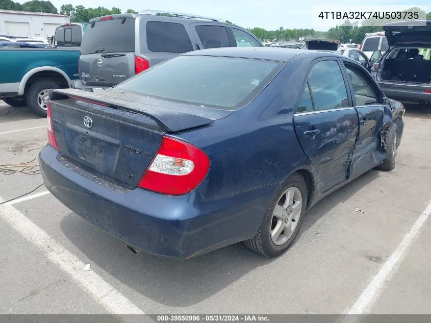 4T1BA32K74U503735 2004 Toyota Camry Se V6