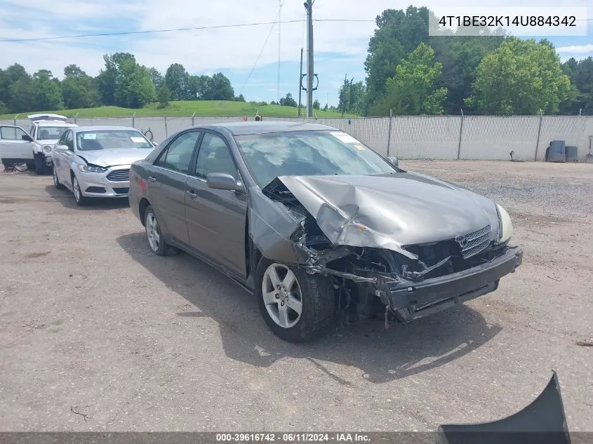 4T1BE32K14U884342 2004 Toyota Camry Le