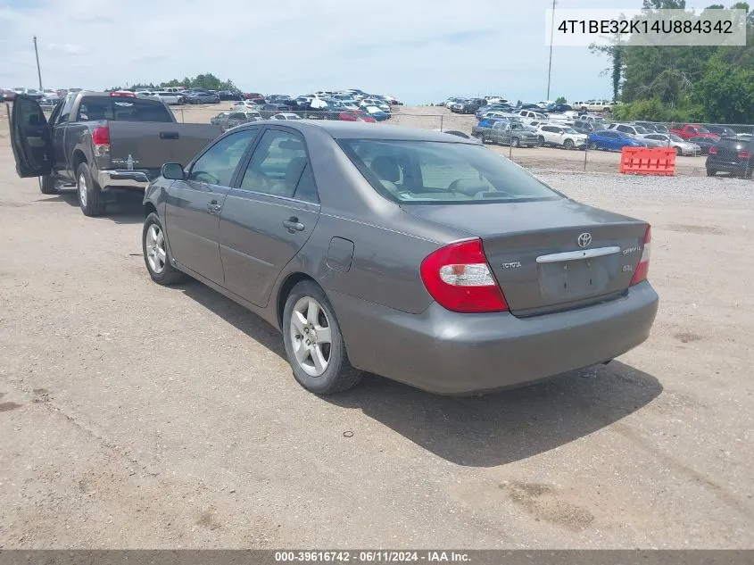 4T1BE32K14U884342 2004 Toyota Camry Le