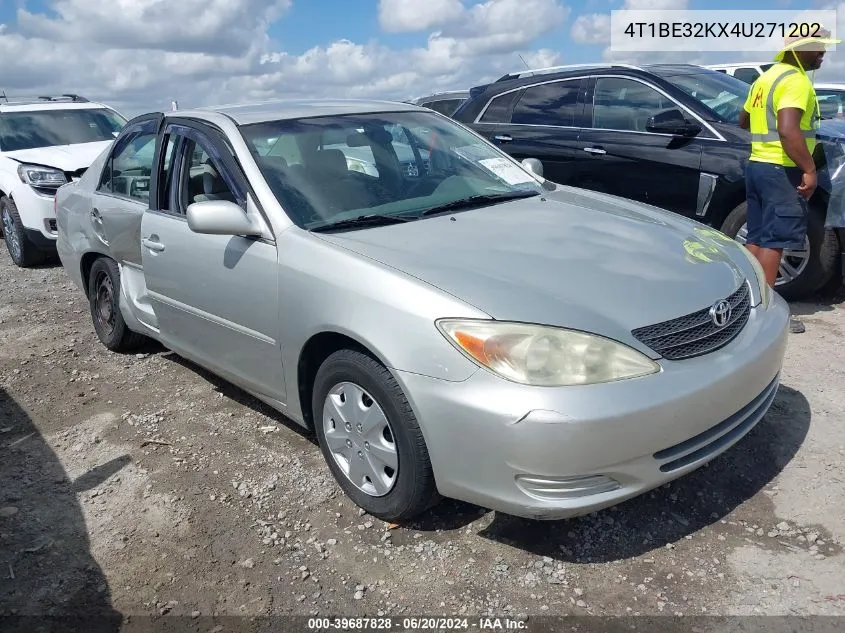 2004 Toyota Camry Le VIN: 4T1BE32KX4U271202 Lot: 39687828