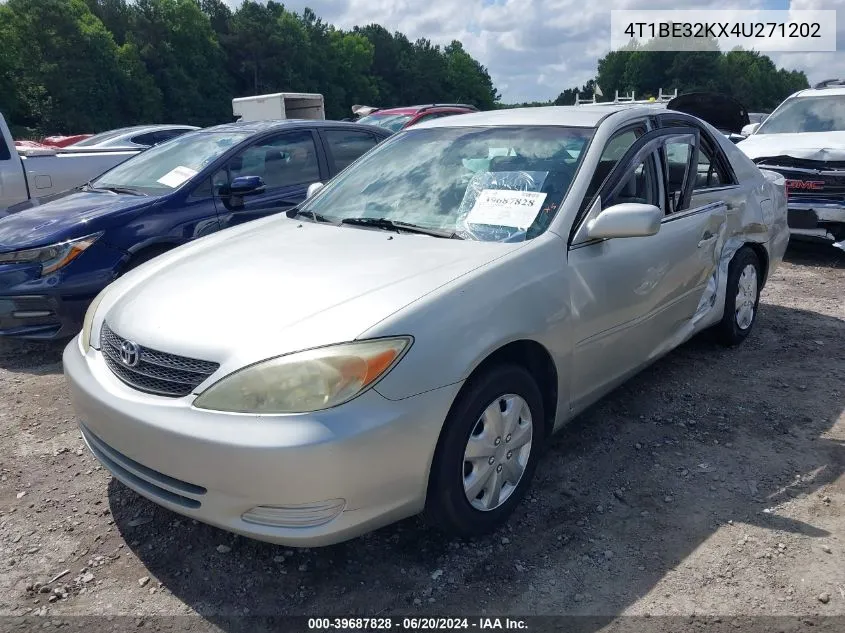 2004 Toyota Camry Le VIN: 4T1BE32KX4U271202 Lot: 39687828