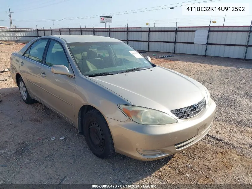 4T1BE32K14U912592 2004 Toyota Camry Le