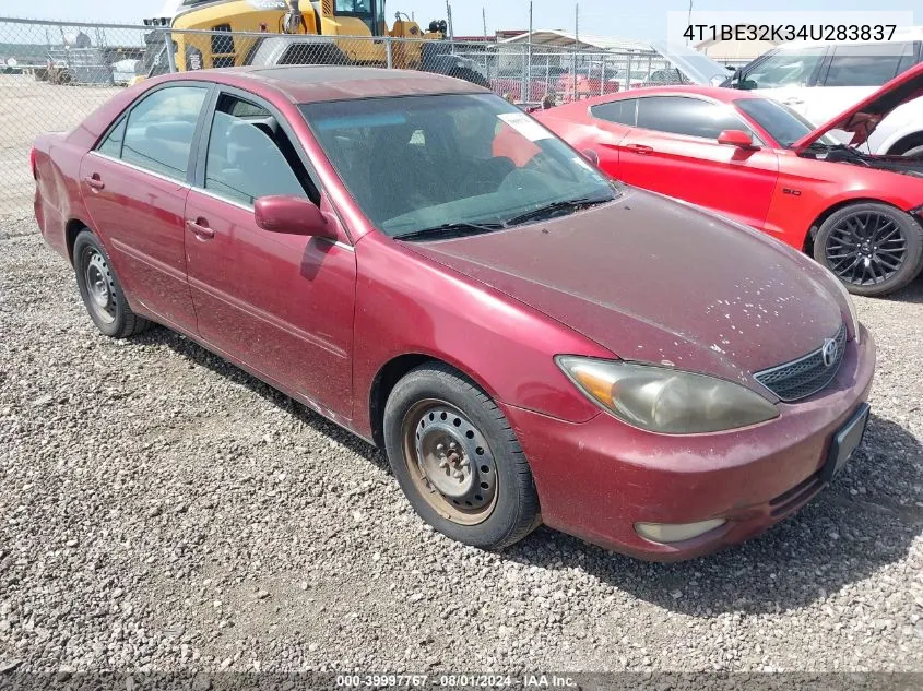 2004 Toyota Camry Se VIN: 4T1BE32K34U283837 Lot: 39997767