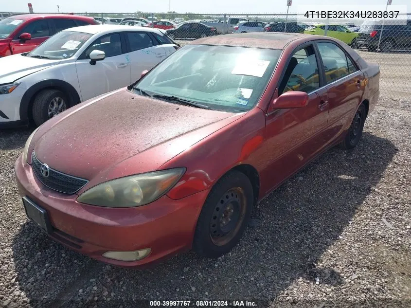 2004 Toyota Camry Se VIN: 4T1BE32K34U283837 Lot: 39997767