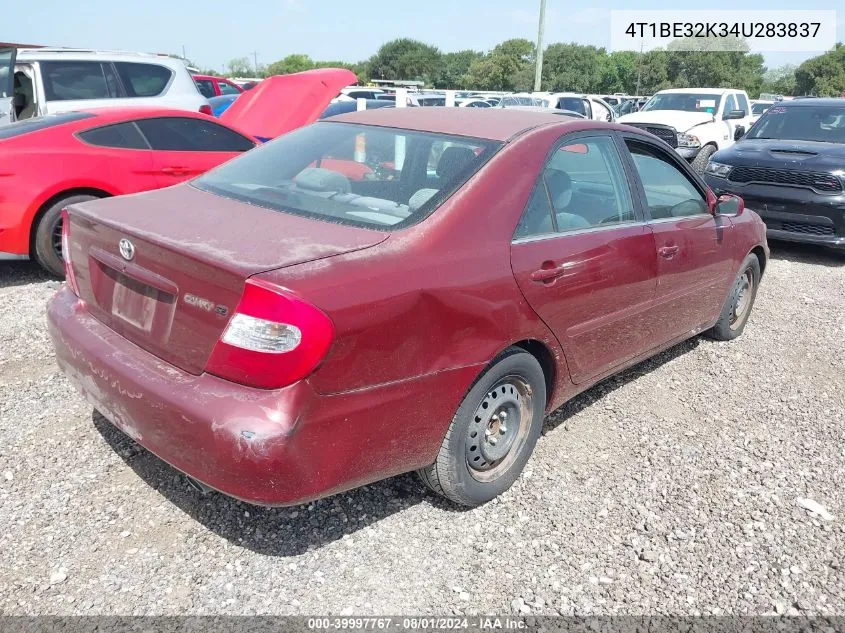 2004 Toyota Camry Se VIN: 4T1BE32K34U283837 Lot: 39997767