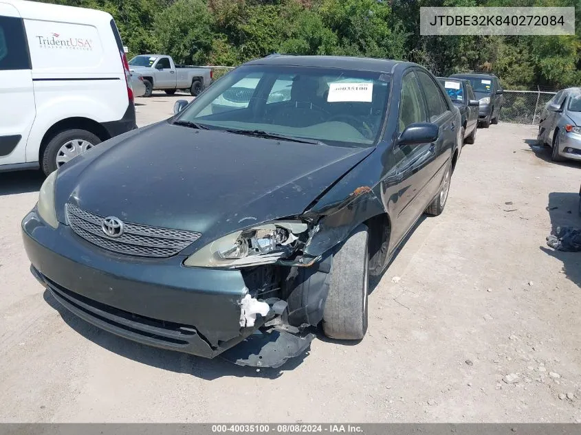 JTDBE32K840272084 2004 Toyota Camry Le