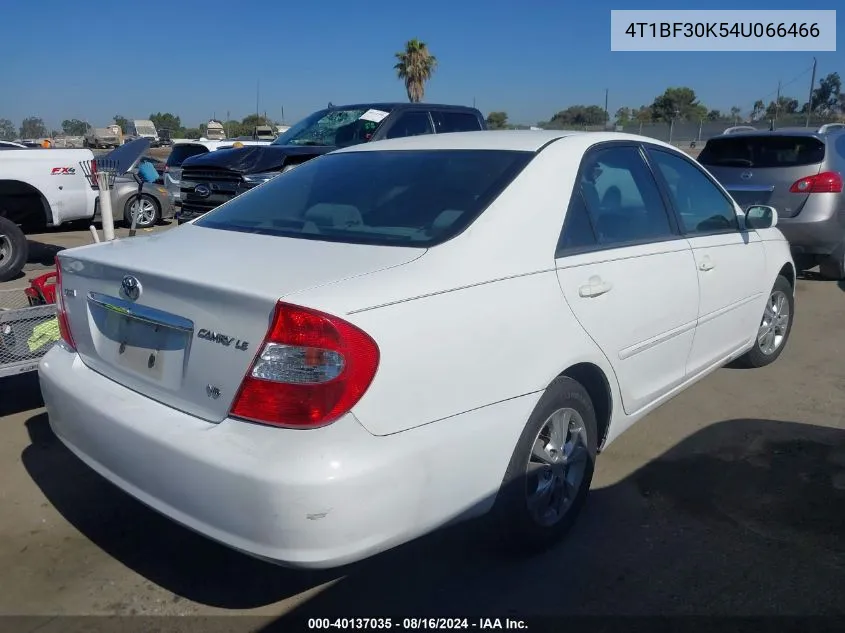 2004 Toyota Camry Le V6 VIN: 4T1BF30K54U066466 Lot: 40137035