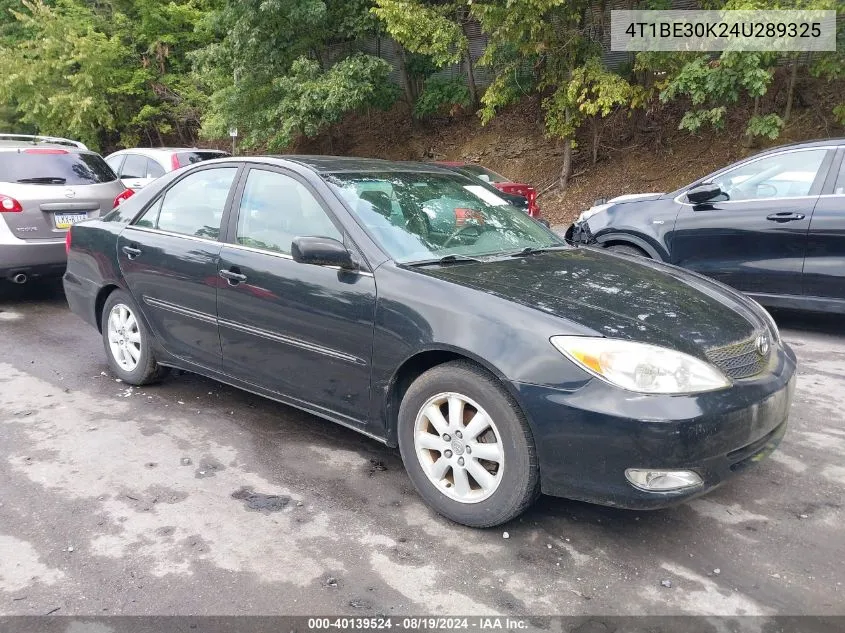 2004 Toyota Camry Xle VIN: 4T1BE30K24U289325 Lot: 40139524