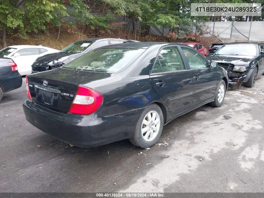 2004 Toyota Camry Xle VIN: 4T1BE30K24U289325 Lot: 40139524