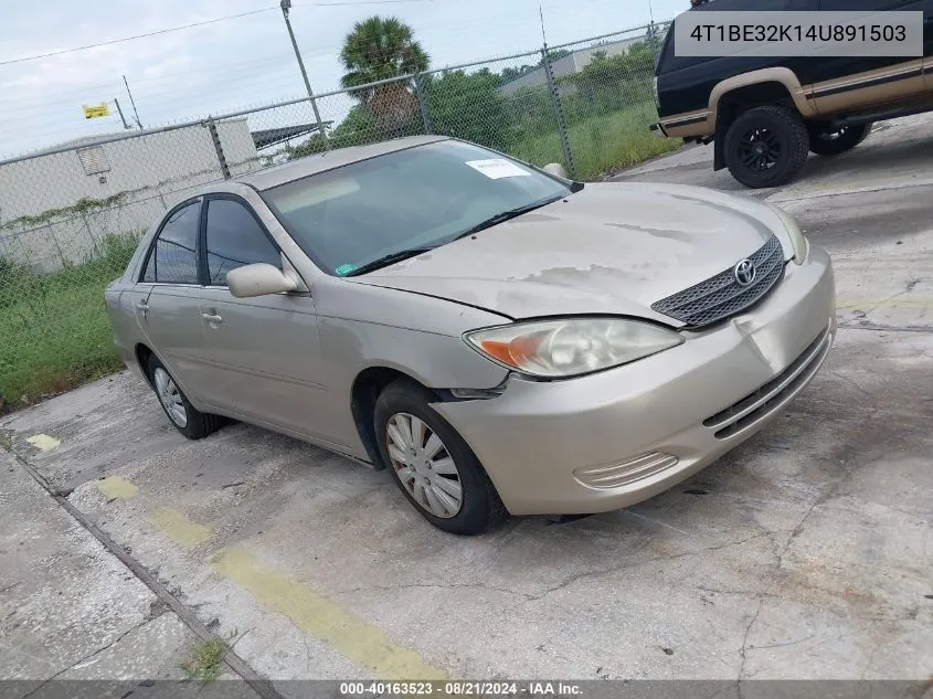 2004 Toyota Camry Le VIN: 4T1BE32K14U891503 Lot: 40163523