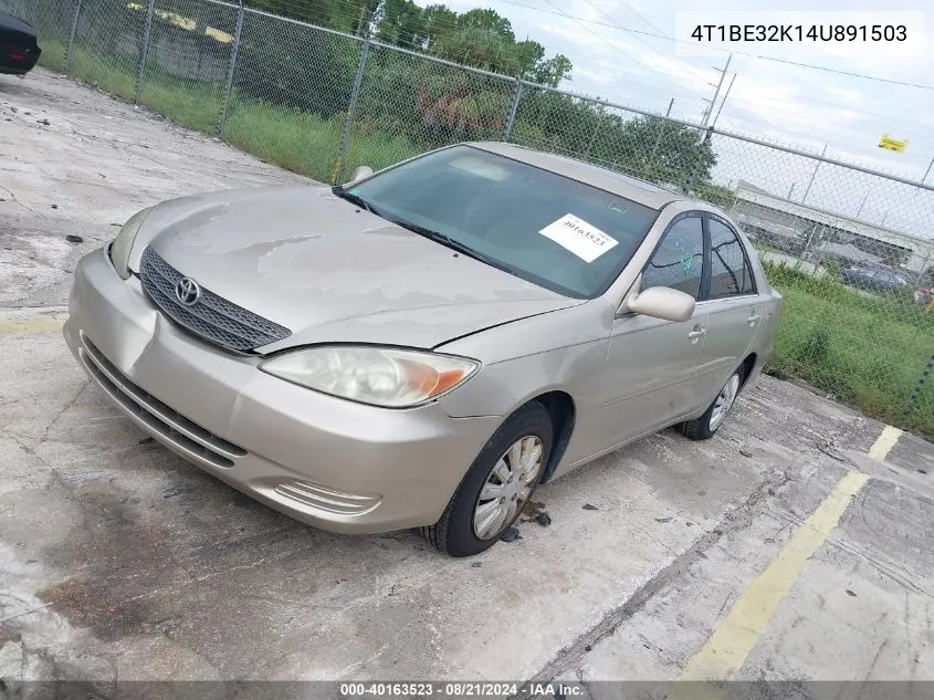 4T1BE32K14U891503 2004 Toyota Camry Le