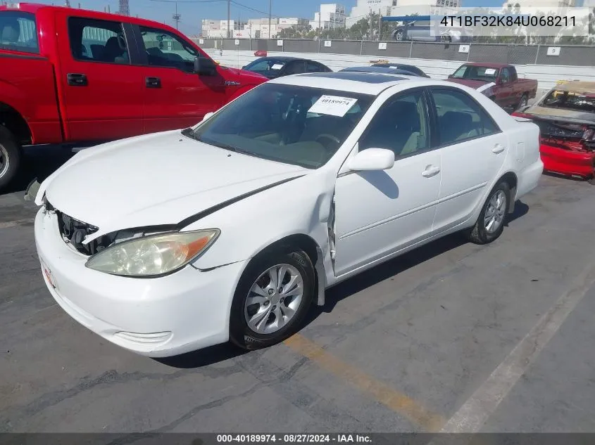 4T1BF32K84U068211 2004 Toyota Camry Le V6