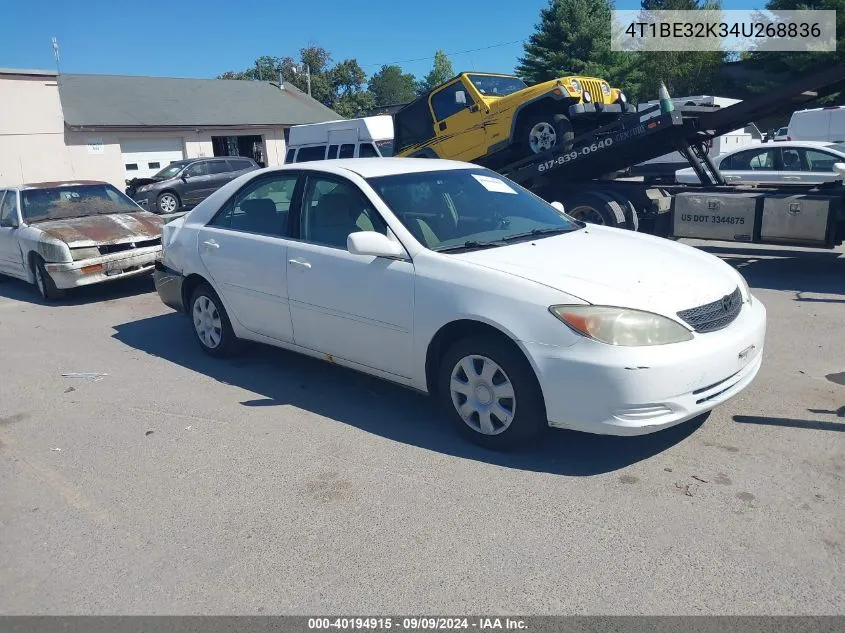 2004 Toyota Camry Le VIN: 4T1BE32K34U268836 Lot: 40194915