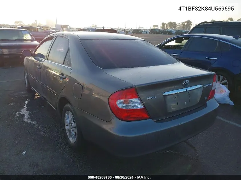 2004 Toyota Camry Le V6 VIN: 4T1BF32K84U569695 Lot: 40209730