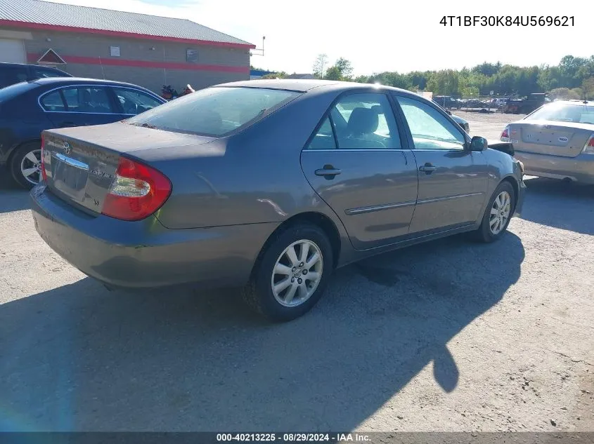 2004 Toyota Camry Xle V6 VIN: 4T1BF30K84U569621 Lot: 40213225