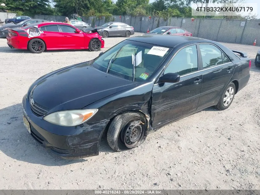 2004 Toyota Camry VIN: 4T1B332KX4U67179 Lot: 40216243