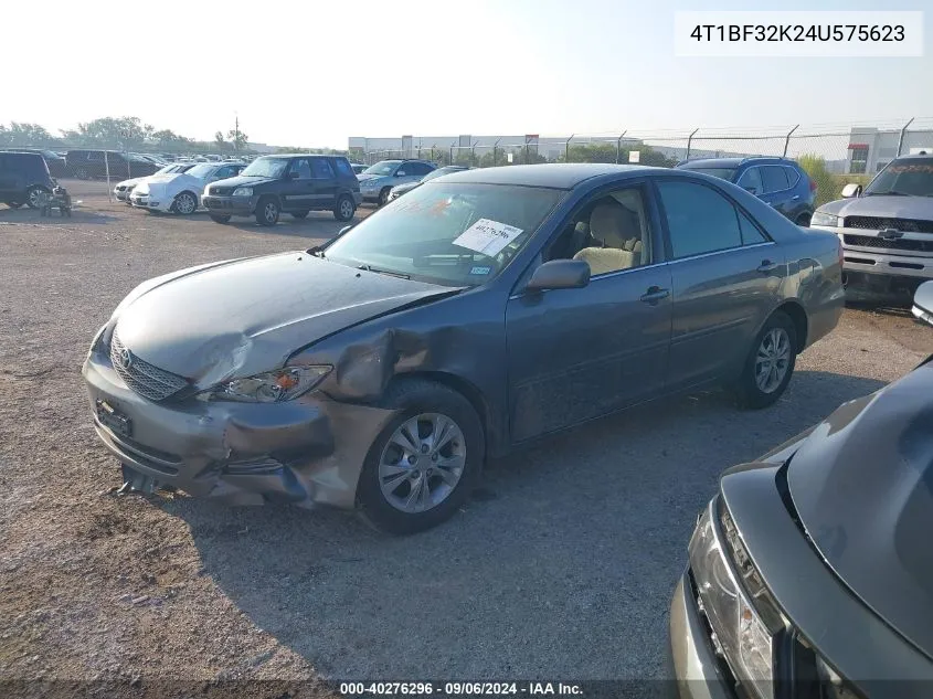 2004 Toyota Camry Le/Xle/Se VIN: 4T1BF32K24U575623 Lot: 40276296