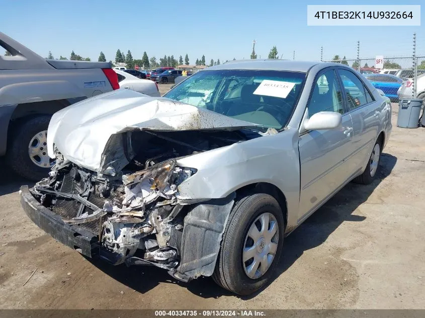 4T1BE32K14U932664 2004 Toyota Camry Le