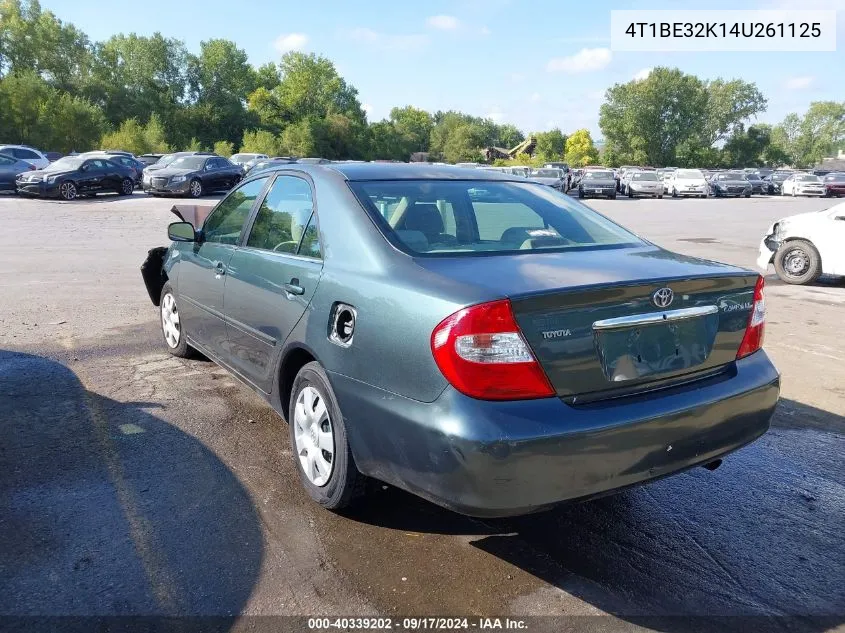 2004 Toyota Camry Le VIN: 4T1BE32K14U261125 Lot: 40339202