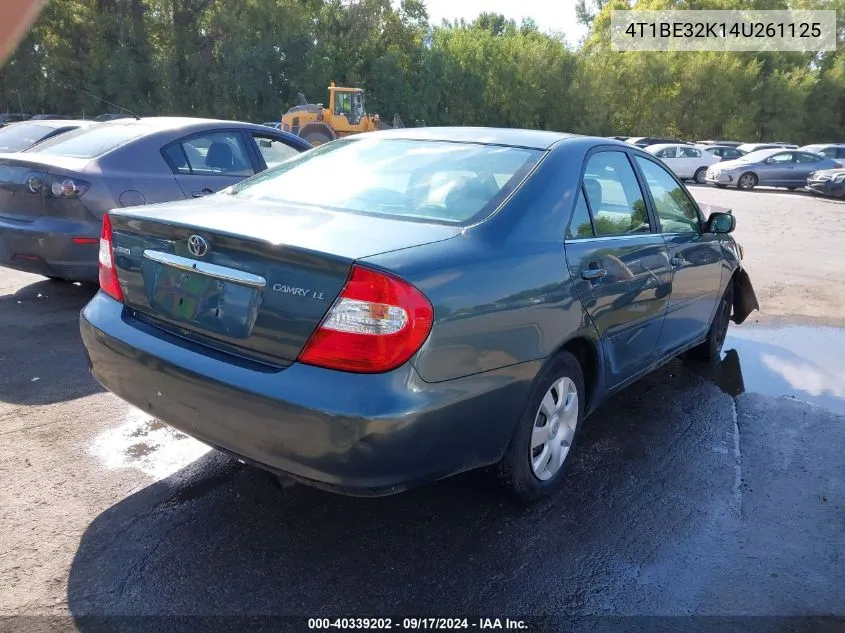 2004 Toyota Camry Le VIN: 4T1BE32K14U261125 Lot: 40339202