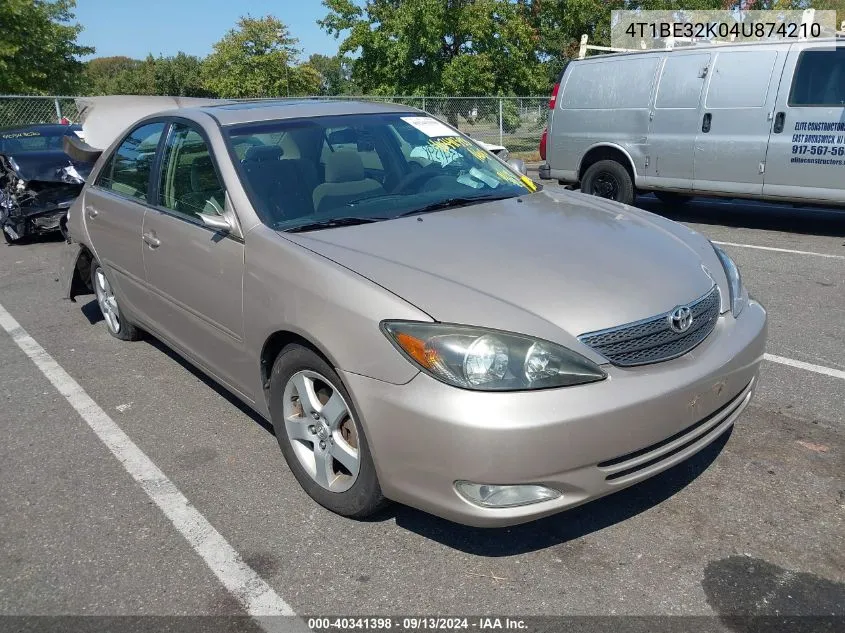 2004 Toyota Camry Le/Xle/Se VIN: 4T1BE32K04U874210 Lot: 40341398