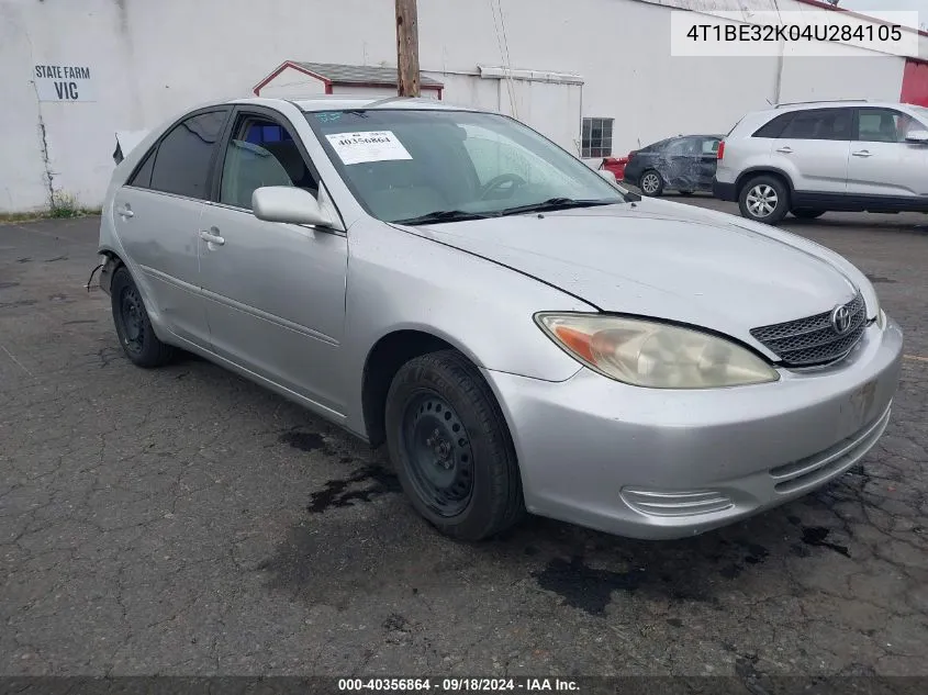 2004 Toyota Camry Le VIN: 4T1BE32K04U284105 Lot: 40356864