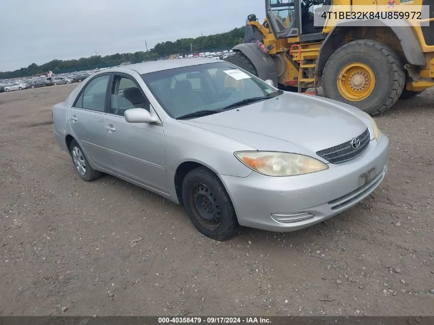 2004 Toyota Camry Le VIN: 4T1BE32K84U859972 Lot: 40358479