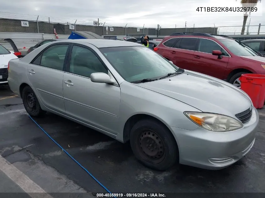 2004 Toyota Camry Le VIN: 4T1BE32K84U329789 Lot: 40359919